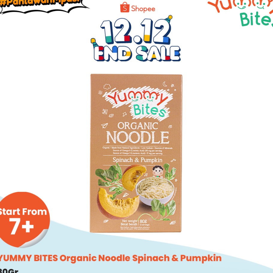 

Terbaru Yummy Bites Organic Noodle Spinach Pumpkin 8gr