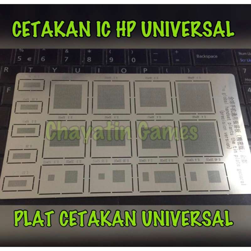 Cetakan IC HP - Plat Cetakan IC HP / Ponsel Type UNIVERSAL