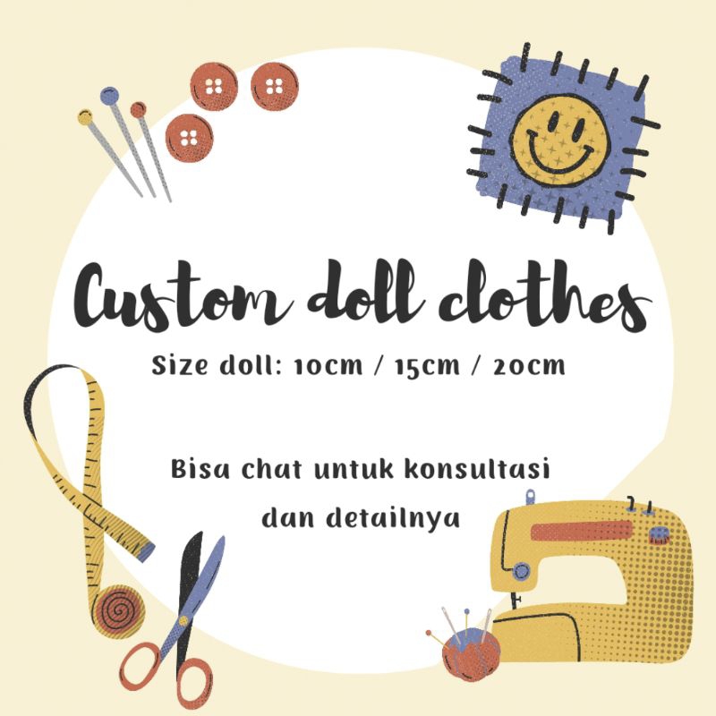 Custom Doll Clothes (10cm / 15cm / 20cm)