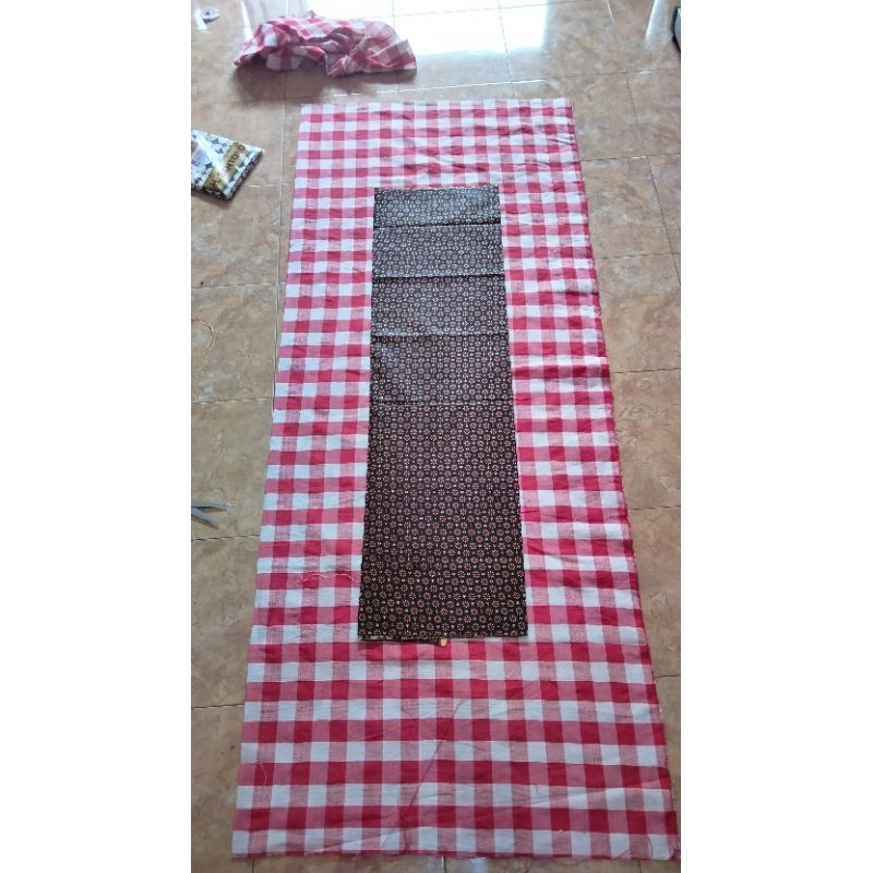 Taplak tenun kombinasi batik 40x150 cm