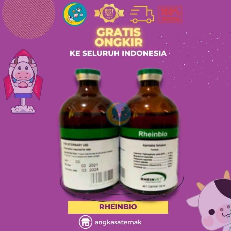 Rheinbio @ 100 ml - Vitamin ATP untuk Mengembalikan Energi Pada Ternak