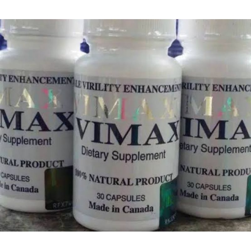 VIMAX OIL ASLI KANADA, SUPLEMEN PEMBESAR ISI 30 KAPSUL