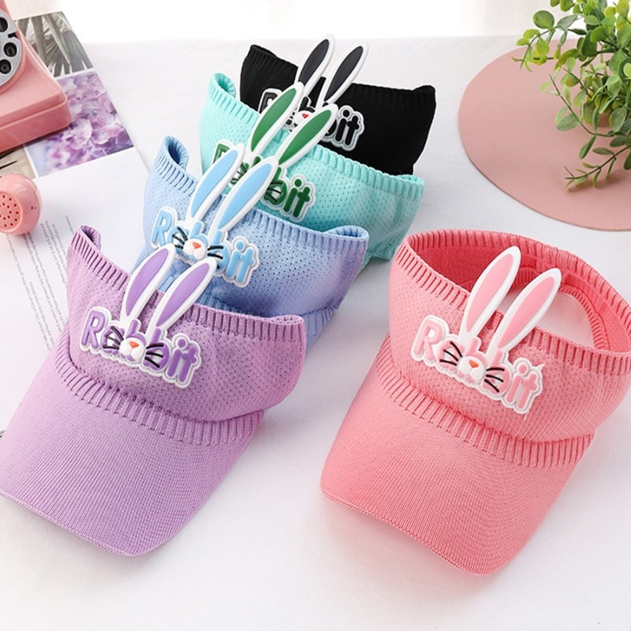 •JOZOLANDZ•TP1426 Topi Olahraga Anak Bahan Rajut motif Kelinci Rabbit Topi Golf Anak Sport Cap Topi 