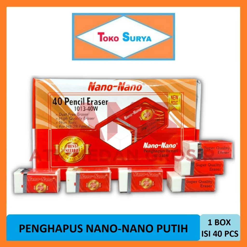 

Penghapus Nano-Nano Putih / Setip Putih 1 Box Isi 40 Pcs