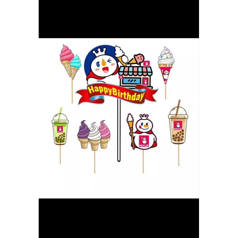 Toper cake / karakter kue / Toper ulang tahun / Hiasan ulang tahun