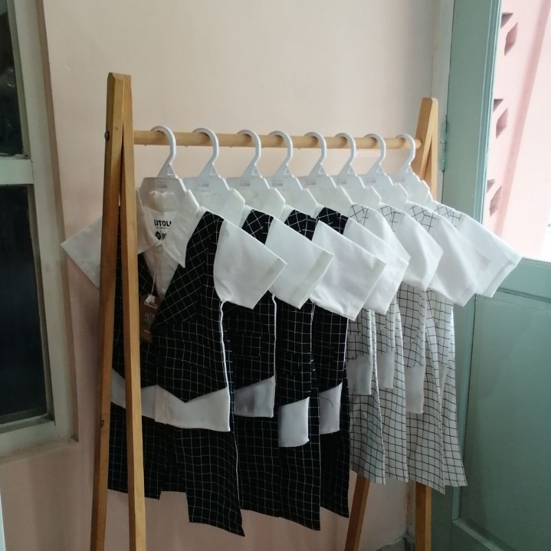 Setelan Kemeja Rompi Anak Motif Kotak Kotak  / Set Kemeja Rompi Tuxedo Litoli Junior LKTM003