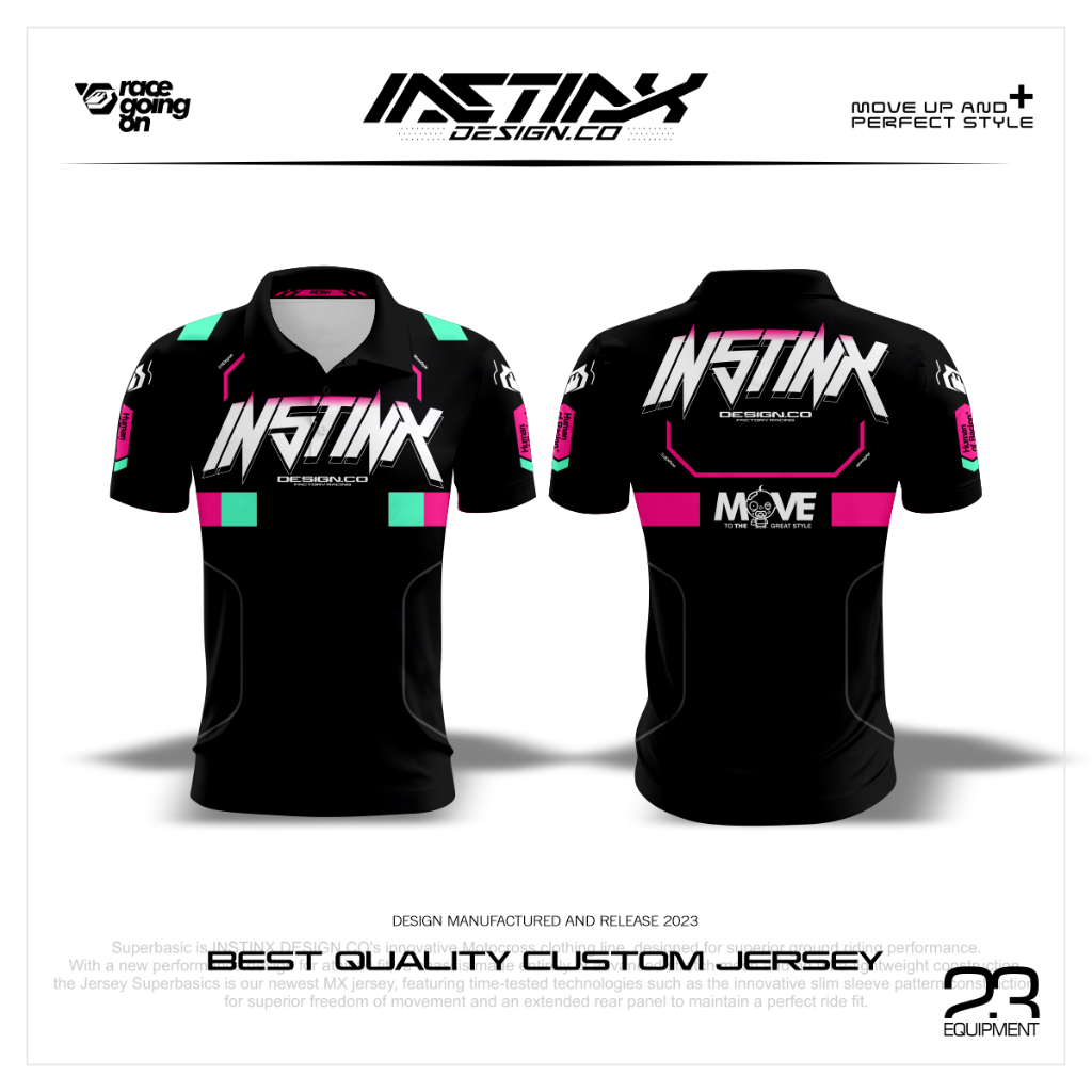 Jersey Racing Custom design Jersey Polo Kancing Jersey Murah Keren Berkualitas
