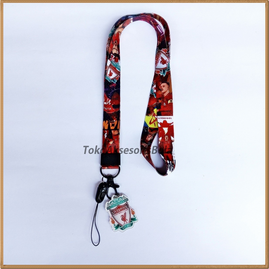 

Lanyard Logo 2 Sisi Motif Klub Bola Liverpool