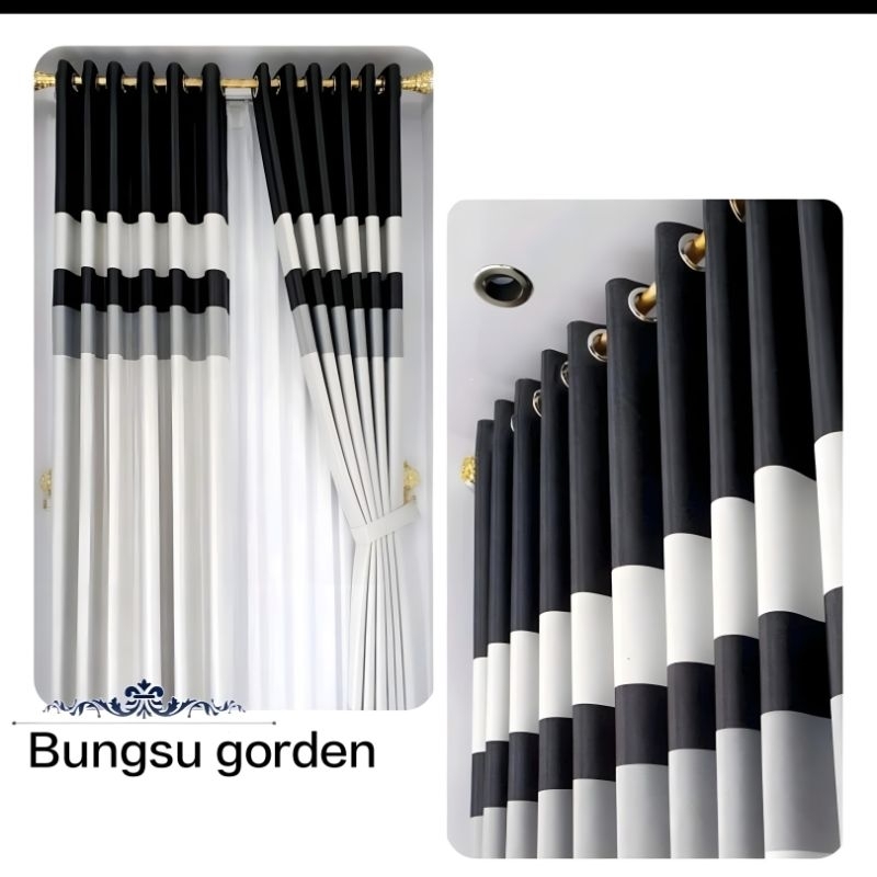 gorden blackout lembut tinggi 250.cm