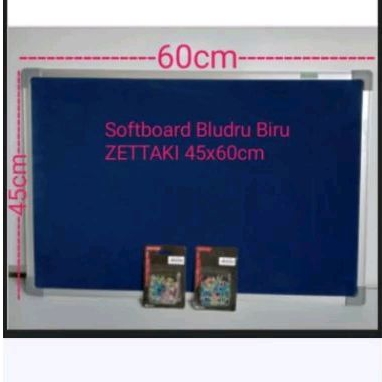 

SOFTBOARD CORK BOARD / PAPAN MADING GANTUNG BLUDRU BIRU ZETTAKI 45X60CM