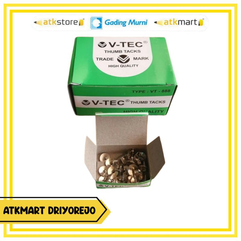

(1 PACK) V-TEC PINES/THUMB TACKS VT-825 - PAKU PINES