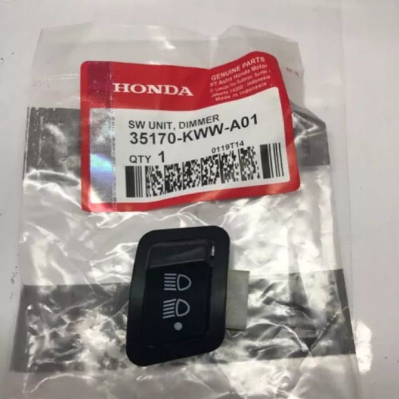 saklar lampu tombol dim 3 titik Honda Vario beat Scoopy