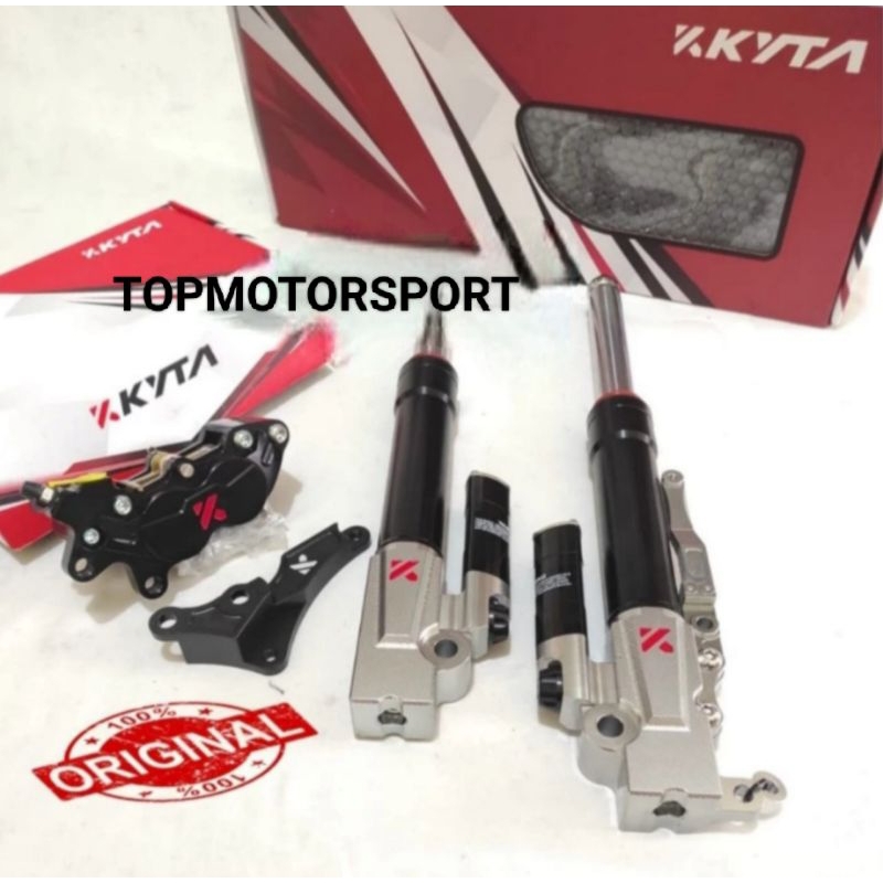 KTC KYTACO KALIPER + SHOCK DEPAN PAKETAN VARIO/SCOOPY/BEAT/GENIO ORIGINAL KTC KYTACO