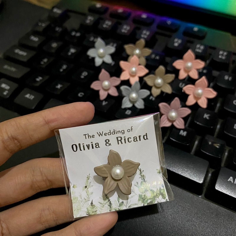 Souvenir Wedding Bros Bunga Mermaid | Souvenir Aqiqah | Souvenir pernikahan unik | Harga Ekonomis