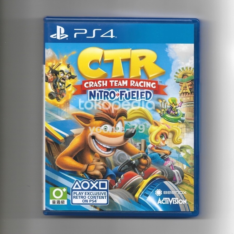 CTR NEW - Crash Team Racing Nitro Fueled - Kaset BD game PlayStation PS4 PS5