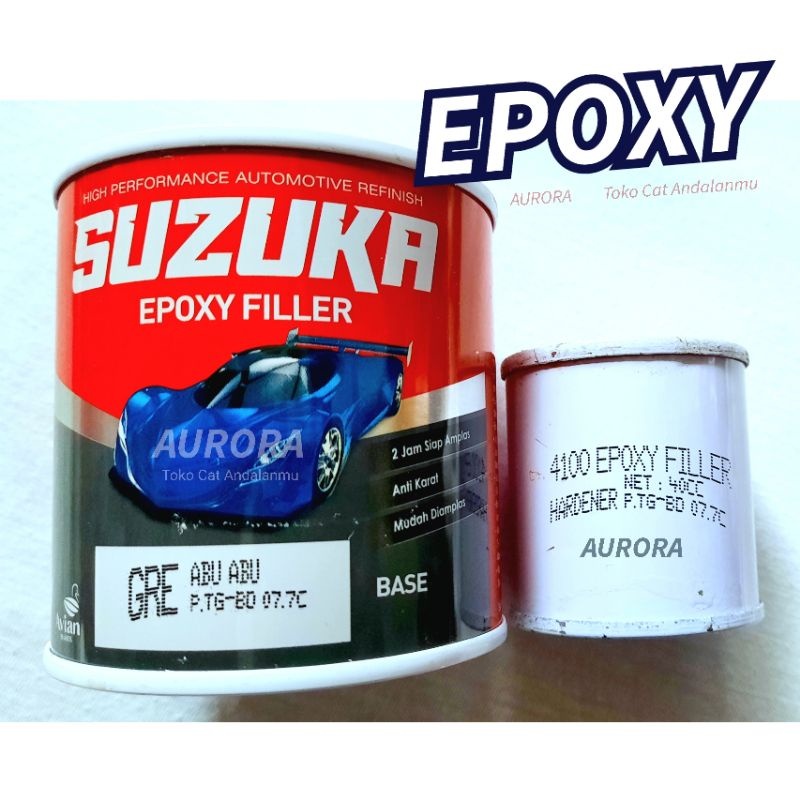 Epoxy Suzuka Poksi Susuka Epoxy Filler Grey Foksy Foxy Abu-Abi Poxy Dasaran