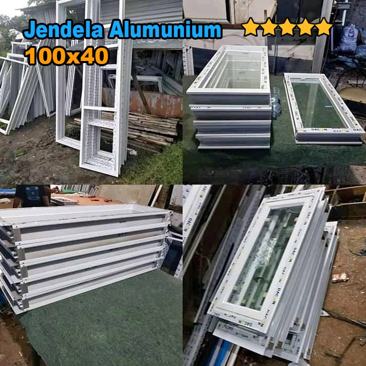 Promo Jendela Alumunium  | Kusen Alumunium 40X100 | Bovenli Alumunium (Alumunium window)