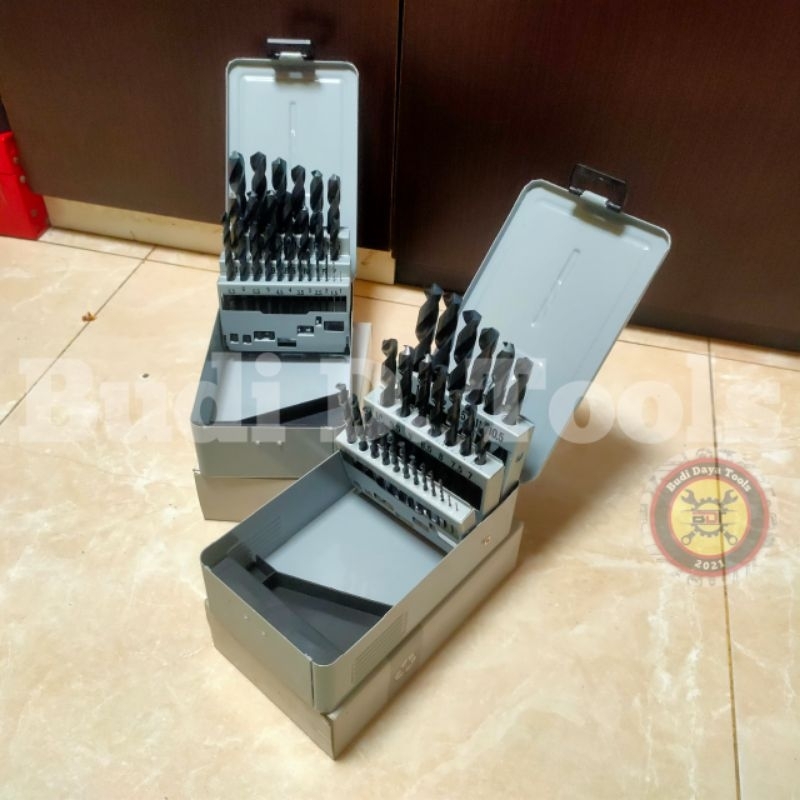 Mata Bor Besi Set 1 - 13 Mm Original Nachi Hss 25 Pcs Straight Twist Drill