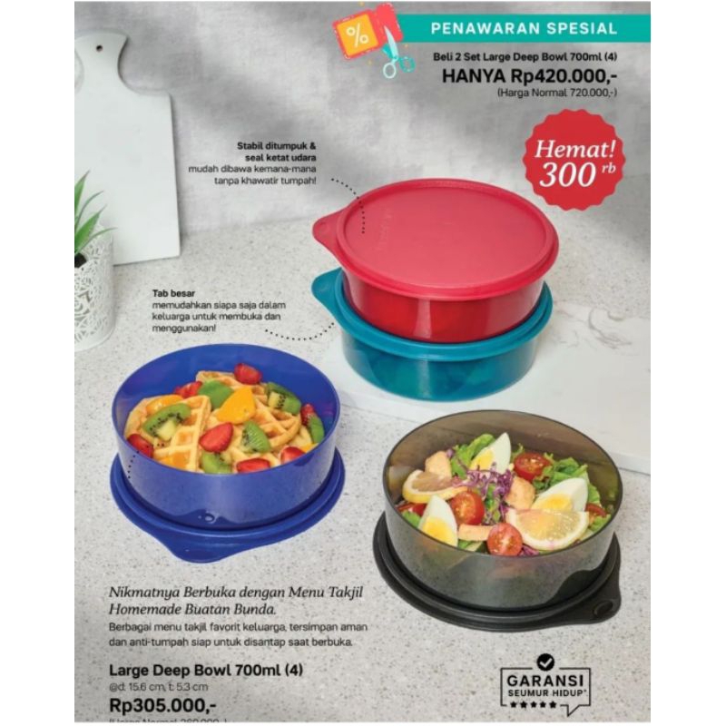 bowl Tupperware 700ml
