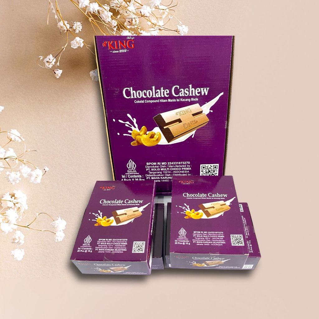 

DKING COKLAT CASHEW KEMASAN DUS/COKELAT BONIBOL