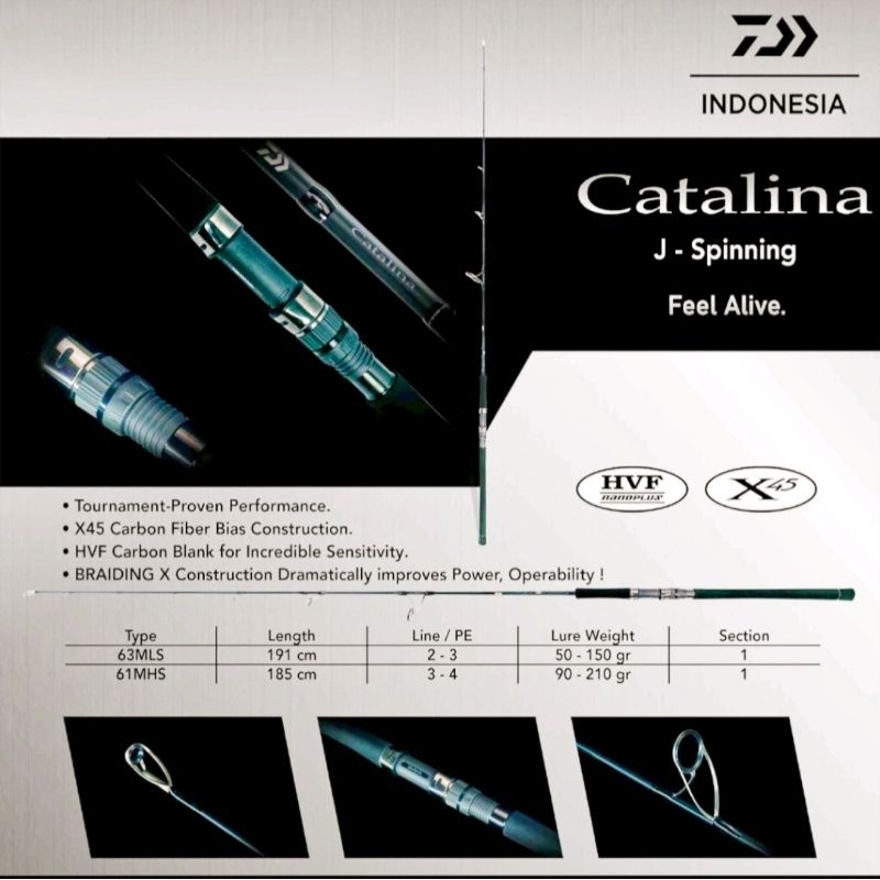 Rod Daiwa Catalina 63MLS Spinning