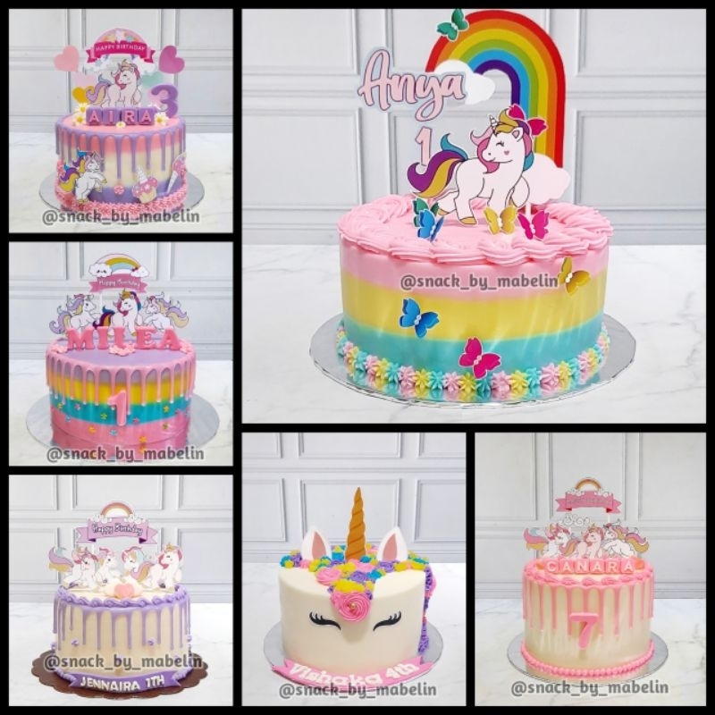 

Tart Ulang Tahun Karaker Unicorn