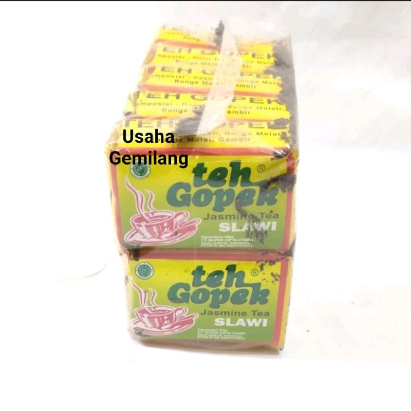 

TEH GOPEK SUPER PREMIUM (1Pak 10pcs x @8gr ) Teh Gopek Teh Melati Teh Tubruk Teh Khas Tegal Slawi Minuman Teh Jasmine Tea / Teh Wangi Aroma Melati / Teh Gopek Super / Teh Gopek Premium