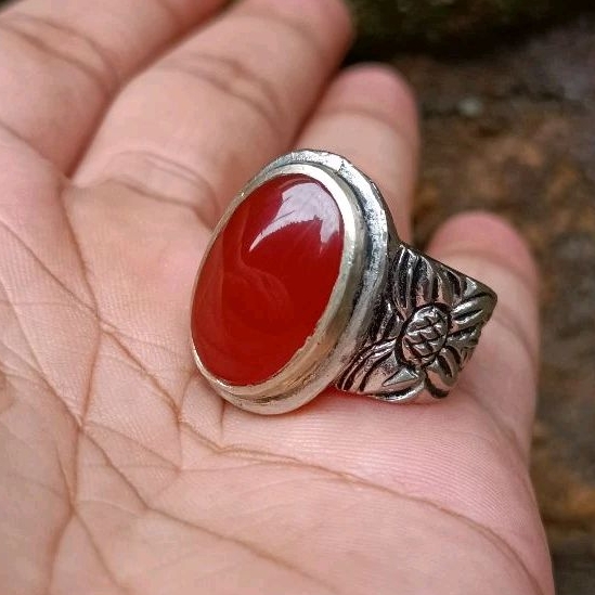 cincin pria/cincin batu akik Yaman ahmer original