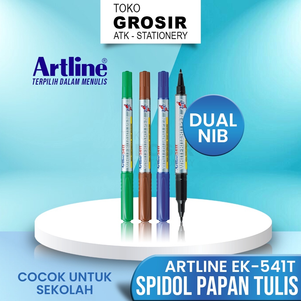 

GROSIR Spidol Whiteboard Artline EK-541T DUAL TIP