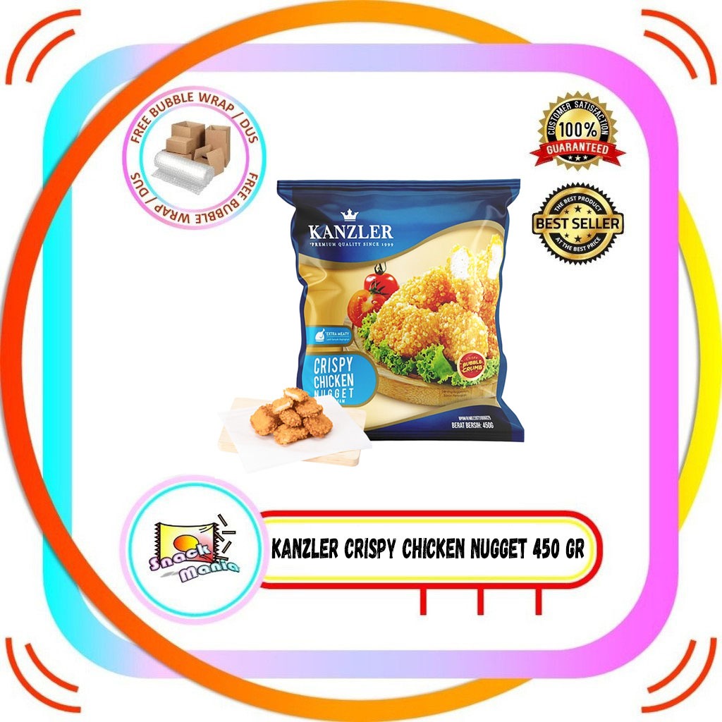 

Kanzler Crispy Chicken Nugget Bubble Crumbs ~ 450 gr Nuget Ayam Krispi Olahan