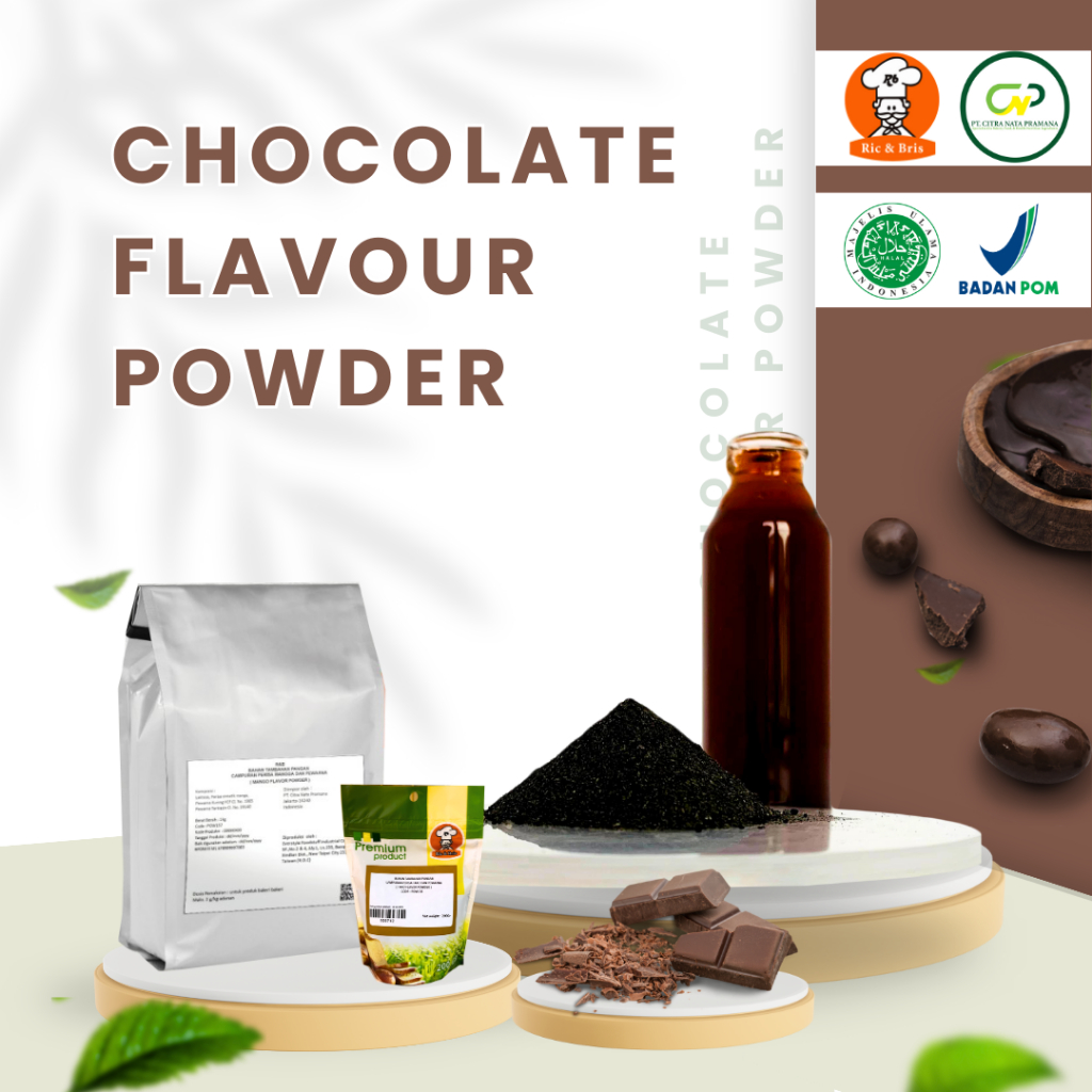 

Chocolate Flavour Powder / Perisa Bubuk Coklat / Perasa Flavor Coklat / Bubuk Minuman Coklat / Coklat Bubuk