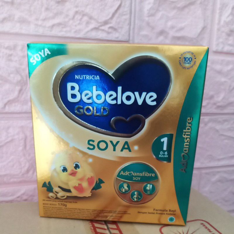 NUTRICIA BEBELOVE GOLD SOYA 0-6 bulan 170 gram