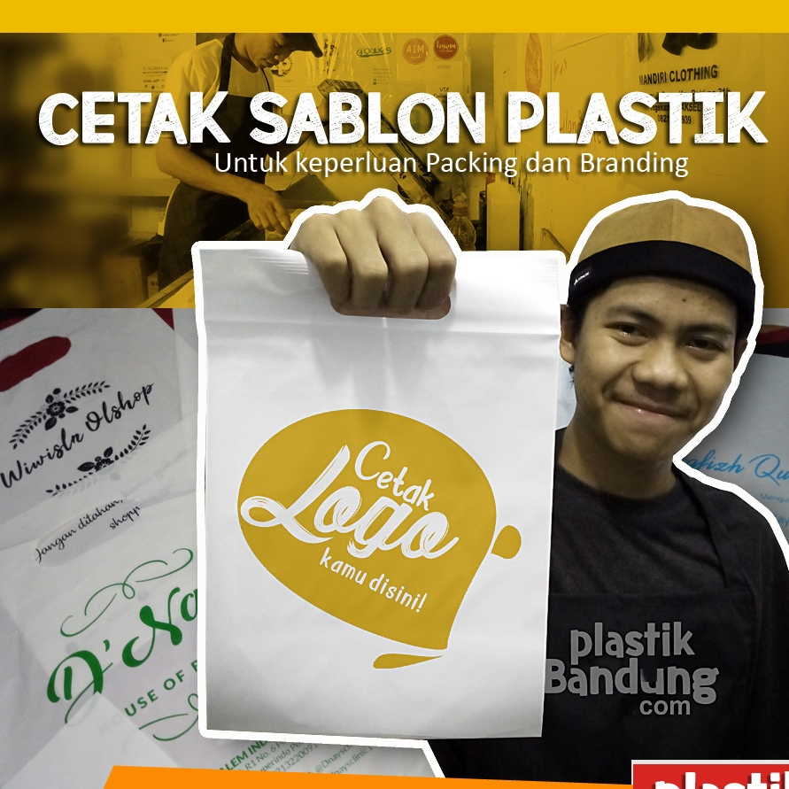 

Sablon Plastik Custom Untuk Packing dan Kemasan