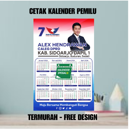 

PROMO CETAK KALENDER CALEG 500 PCS - CETAK KALENDER PEMILU 2024 TERMURAH