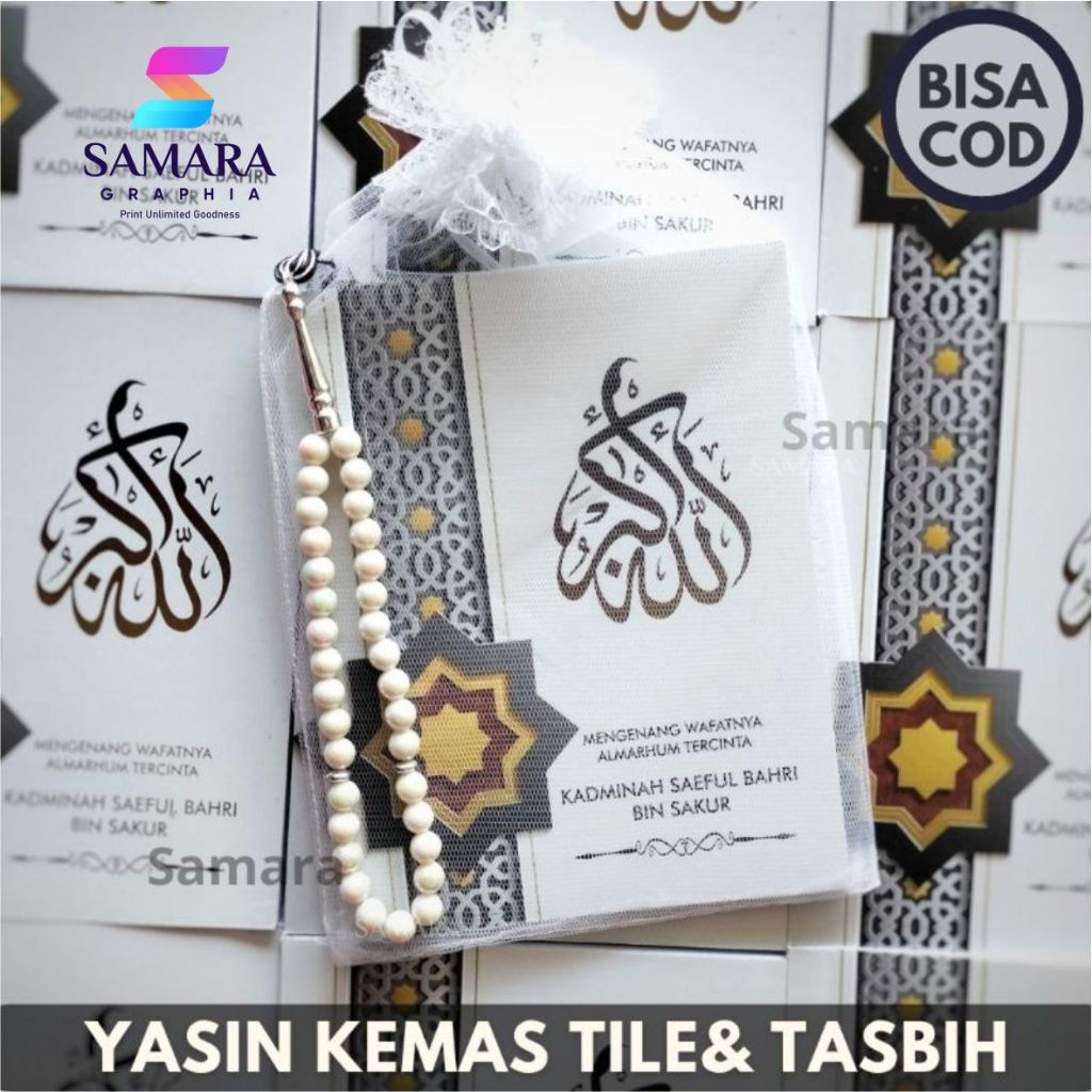 Buku Yasin Dan Tahlil Custom Foto Lengkap 40 Hari Foto Almarhum DESAIN MADINA 1