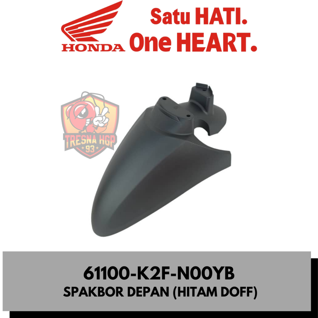 61100-K2F-N00YB SPAKBOR DEPAN HITAM DOFF SCOOPY ESP K2F ORIGINAL | FENDER FR 61100K2FN00YB