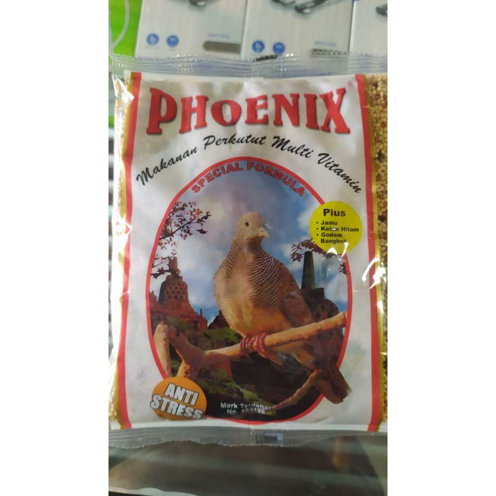 PHOENIX PERKUTUT PAKAN MAKANAN HARIAN BURUNG PERKUTUT MIX BIJI MILET GODEM KEMASAN PLASTIK