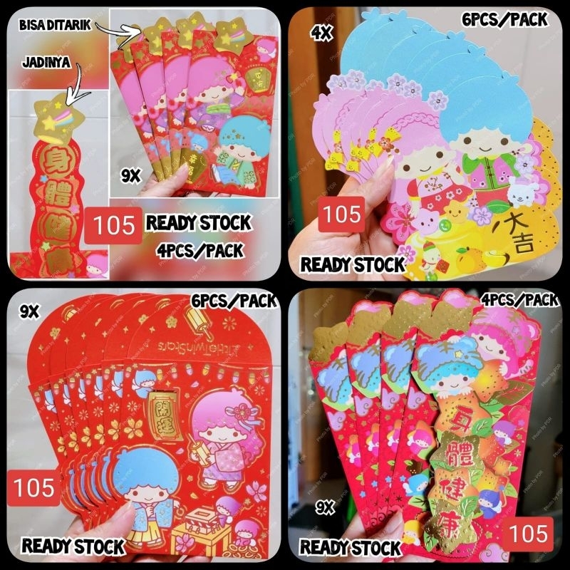

Amplop Angpao Lucu Sincia Lebaran CNY Sanrio Edisi Little Twin Stars