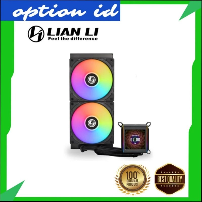 Liquid CPU Cooler LIAN LI GALAHAD II 280 LCD RGB | 280mm - Black
