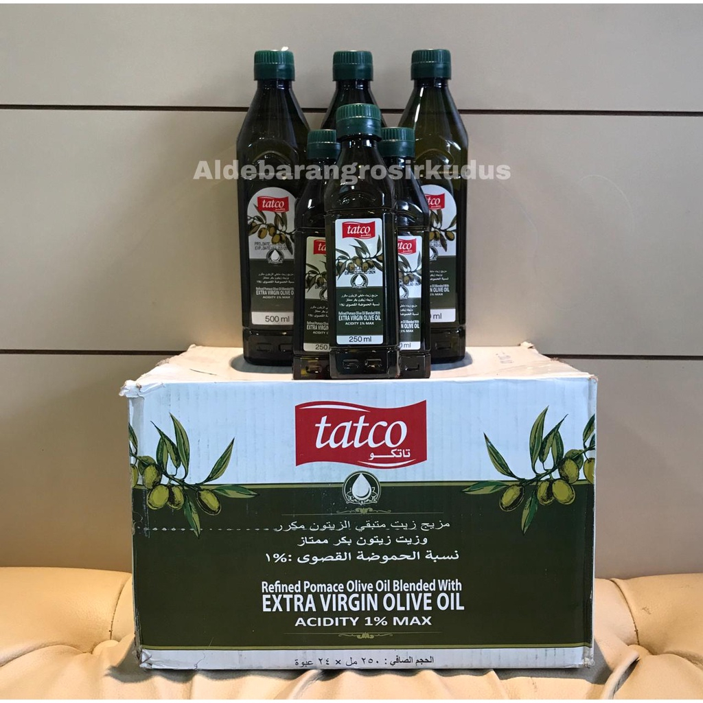 (O◆WG/☞] Minyak Zaitun TATCO Original Arab Extra Virgin Olive Oil 175 250 500 ml Asli | FREE Packing