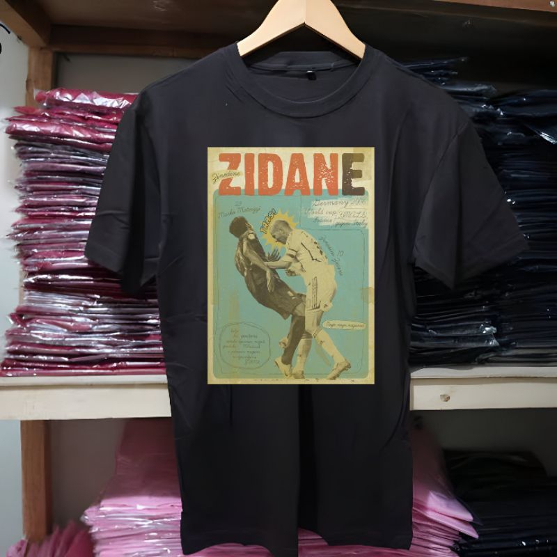 KAOS BOLA ZIDANE NYRUDUK | KAOS VINTAGE