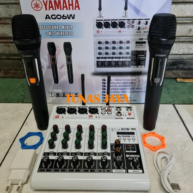 MIXER YAMAHA AG06W / AG 06W MIXER 6 CHANNEL + 2 WIRELESS