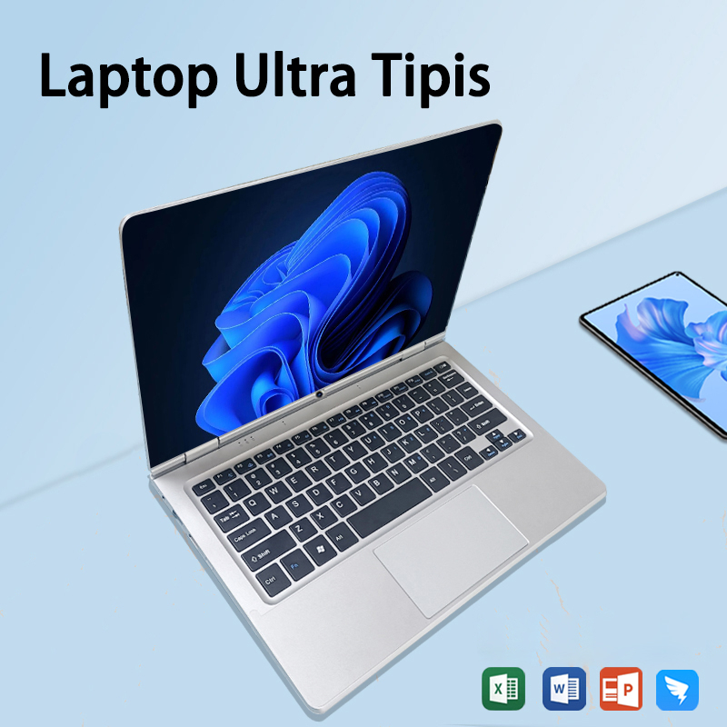 Laptop touchscreen baru Intel N4020 Ram8GB+512GB SSD 11,6‘’ IPS windows 11 office lipat 360 °