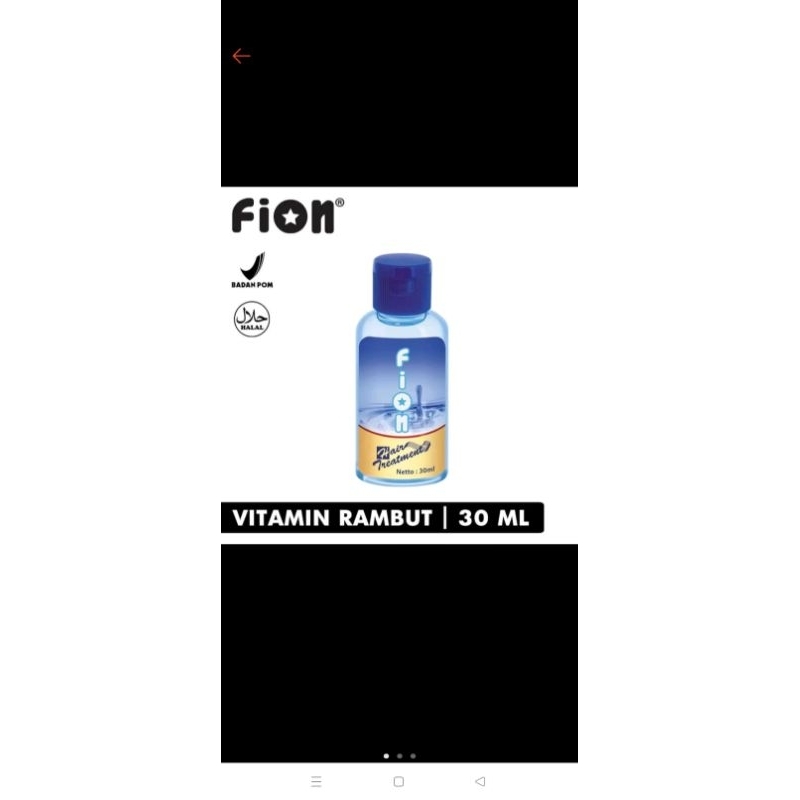 FION HAIR TREATMENT 30 ML | VITAMIN RAMBUT FION