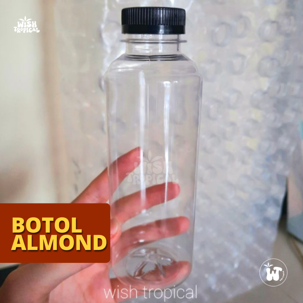 Botol Almond 250 ml / Botol Plastik Almond 250ml / Botol Susu