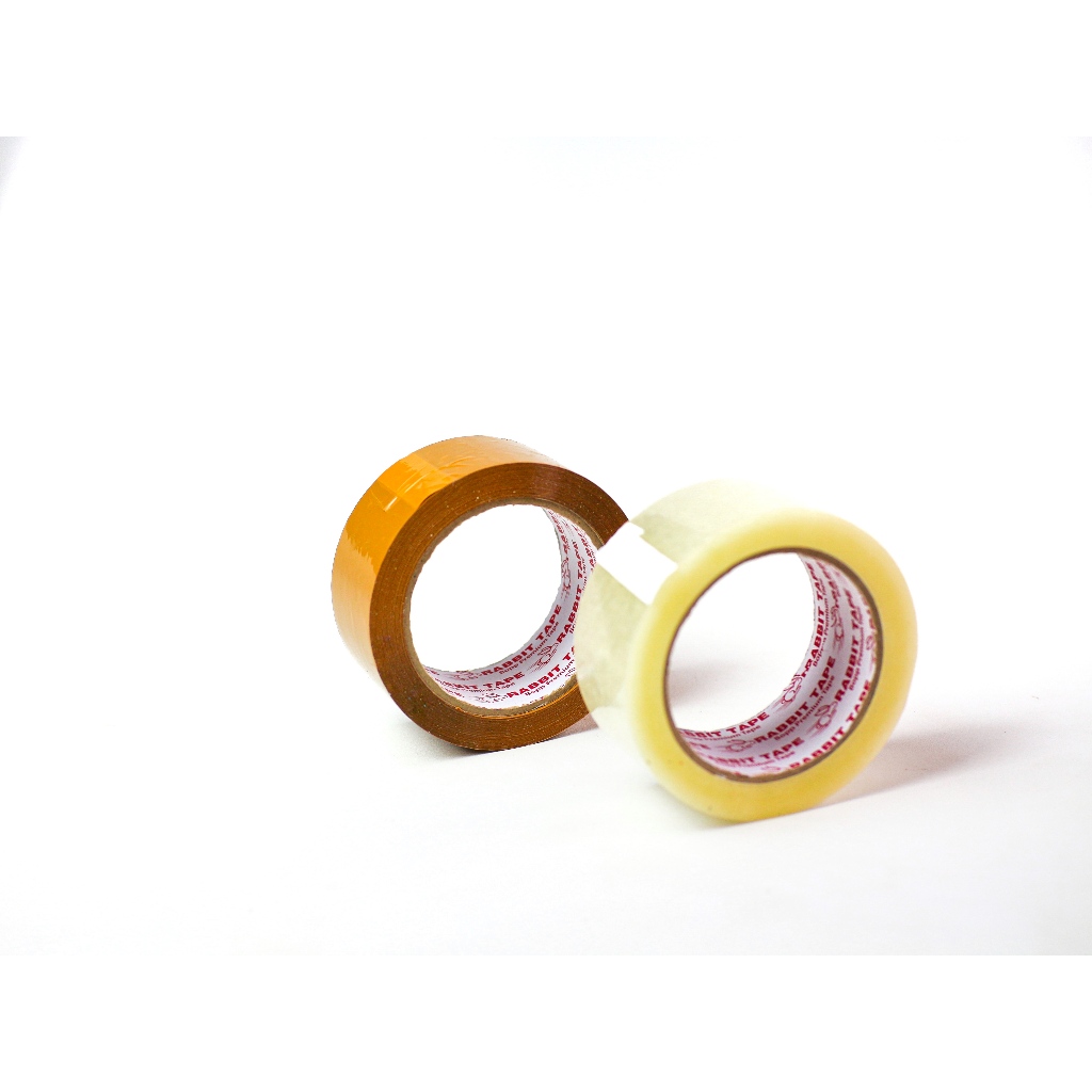 

gk Lakban Bening - Lakban Cokelat [Dus] RABBIT TAPE Ekonomis 45mm x 100 Yard