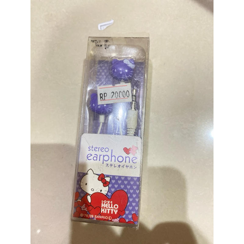(LV) STEREO EARPHONE KITTY ,STEREO EARPHONE HELLOKITTY