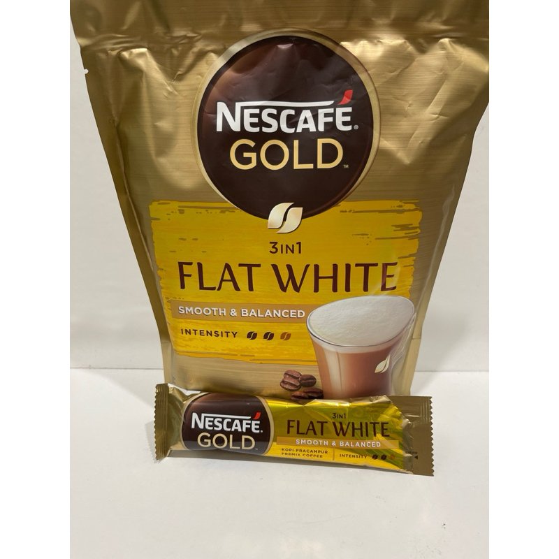 

[Ecer] Nescafe Gold 3in1 flat white Original Malaysia