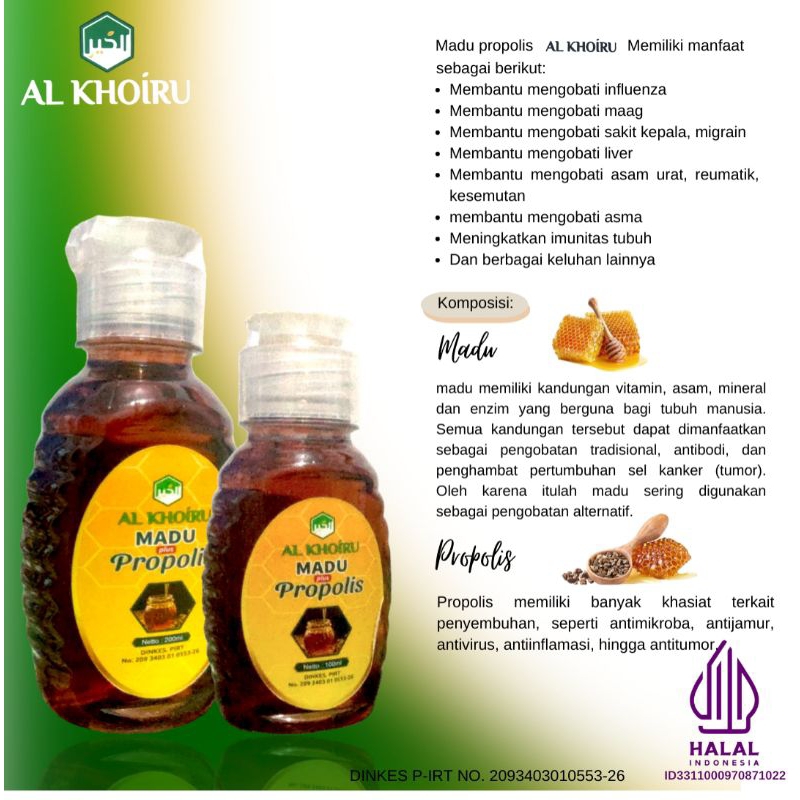 

Al Khoiru Madu Propolis