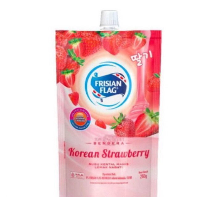 

susu kental manis korean strawberry frisian flag 260g